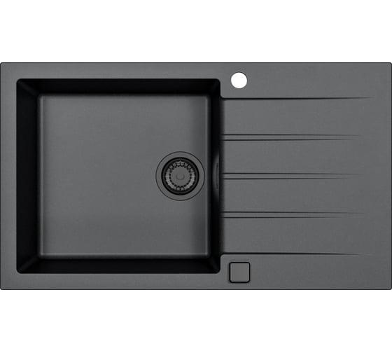 Изображение товара Мойка ALVEUS CADIT 40 CARBON - G91 860x500 1X в комплекте с сифоном 1148149 BLACK EDITION 1148160