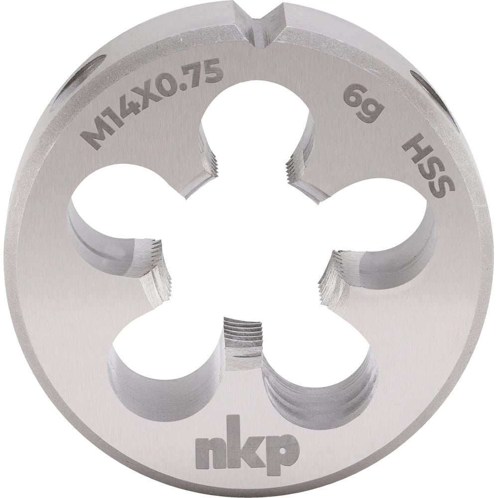 Изображение товара Плашка NKP М14 шаг 0.75 мм HSS DIN EN 22568 6g 38x10 мм