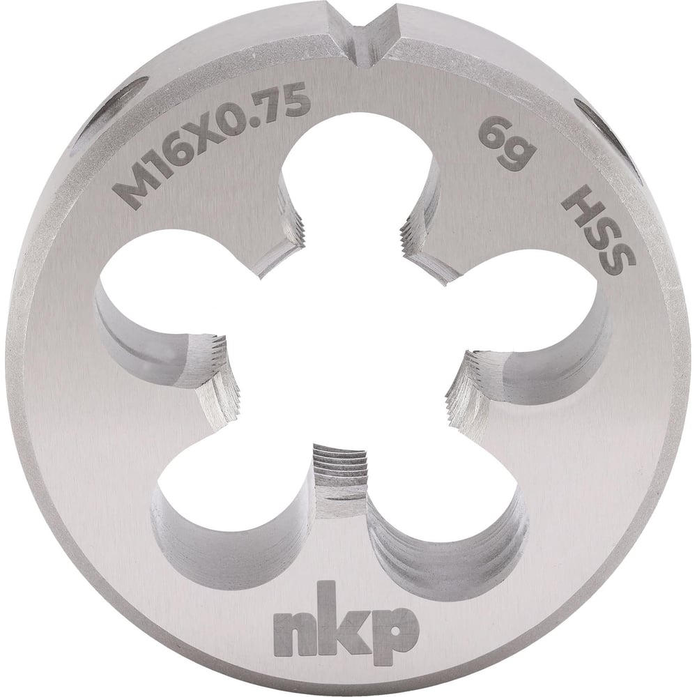 Изображение товара Плашка NKP М16, шаг 0.75мм, DIN EN 22568, HSS, 6g, 45x14мм 240164N