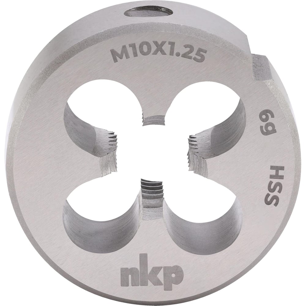 Изображение товара Плашка NKP М10, шаг 1.25 мм, HSS, DIN EN 22568