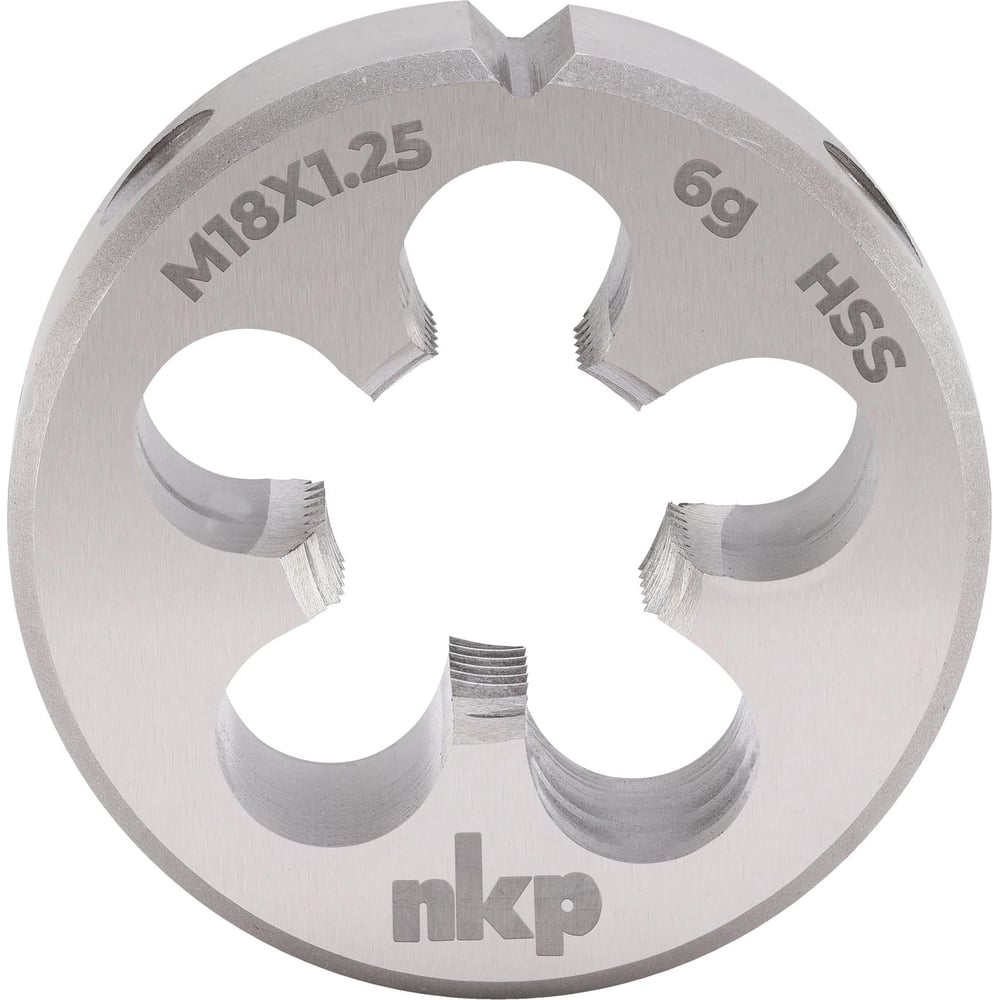 Изображение товара Плашка NKP М18 шаг 1.25мм, HSS, DIN EN 22568