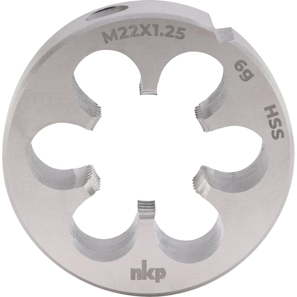 Изображение товара Плашка NKP М22, шаг 1.25мм, DIN EN 22568, HSS, 6g, 55x16мм