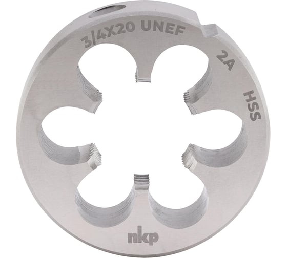 Изображение товара Плашка NKP UNEF 3/4 -20, DIN EN 22568, HSS, 2A, 45x14мм 248340N