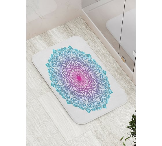 Изображение товара Коврик противоскользящий JoyArty "Классический цветочный узор" для ванной, сауны, бассейна, bath_16084
