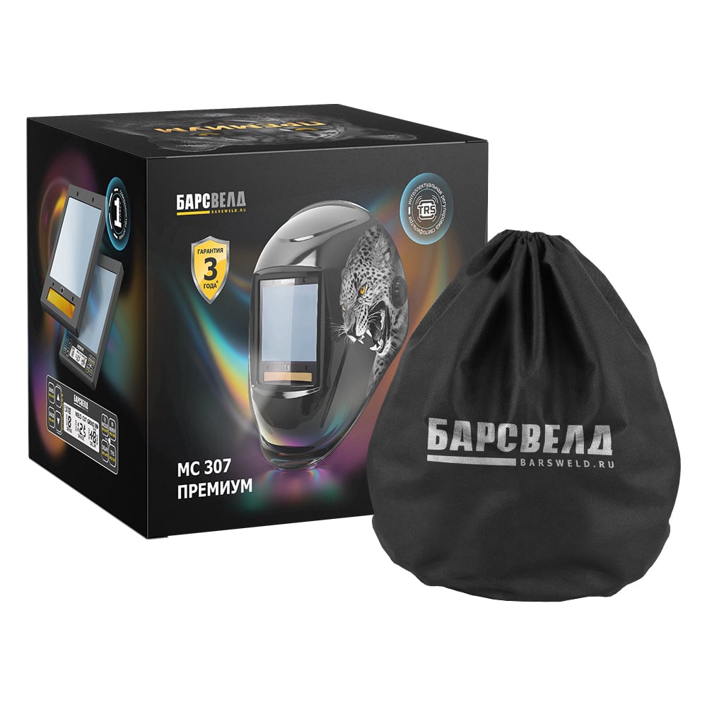 Изображение товара Маска сварщика БАРСВЕЛД МС 307 ПРЕМИУМ 5-8/9-13 DIN FULL COLOR