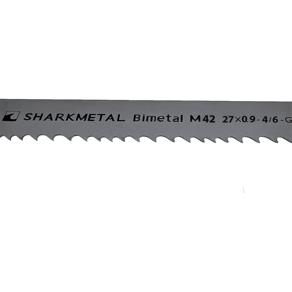 Изображение товара Пильное полотно для резки металла Bimetal M42 27x0,9x4/6T x 2 455 SHARKMETAL 4671021444317 Изображение товара Пильное полотно для резки металла Bimetal M42 27x0,9x4/6T x 2 455 SHARKMETAL 4671021444317
