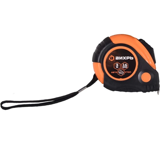 Изображение товара Рулетка Вихрь 3мх16мм, автостоп 73/11/1/7