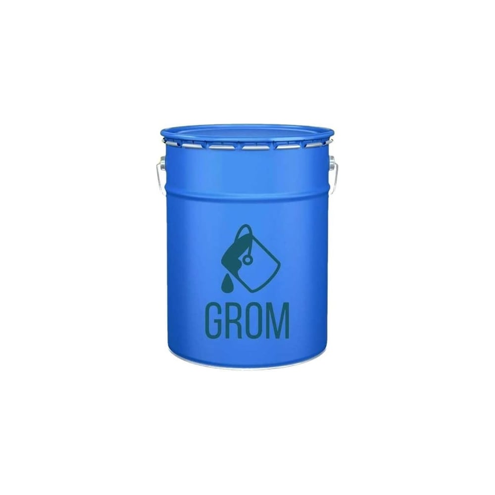 Изображение товара Полиуретановая краска по металлу Grom ПУ-2 глянцевая 9.5 кг темно-красная