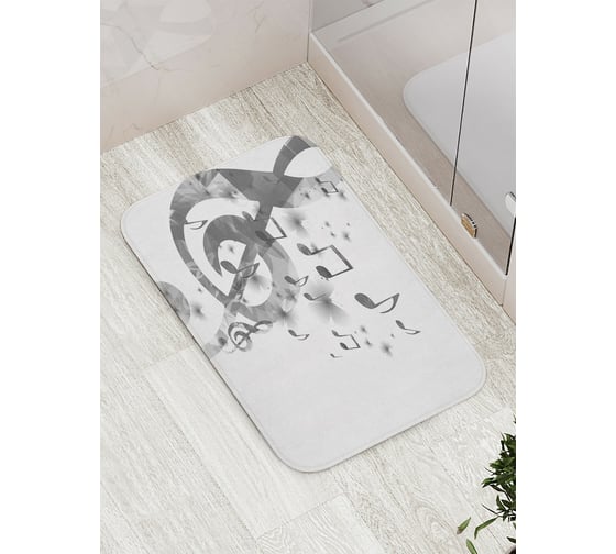 Изображение товара Коврик противоскользящий JoyArty "Музыкальные тени" для ванной, сауны, бассейна, bath_12681