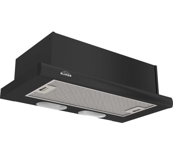 Изображение товара Кухонная вытяжка Elikor Интегра GLASS 60П-400-В2Л, черный/черный 954865