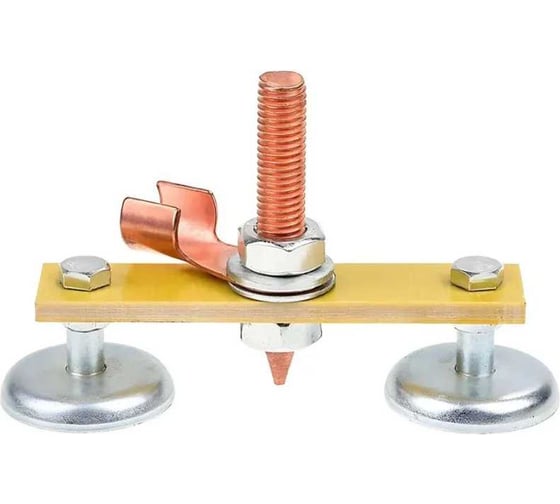 Изображение товара Клемма заземления Vitatools для сварки, 2 магнита Magnitnyy-svarochnyy-nakonechnik-2-sht.