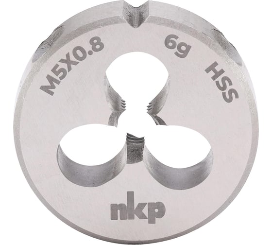 Изображение товара Плашка NKP М5 шаг 0.8мм DINEN22568 HSS 6g 20x7мм 240050N