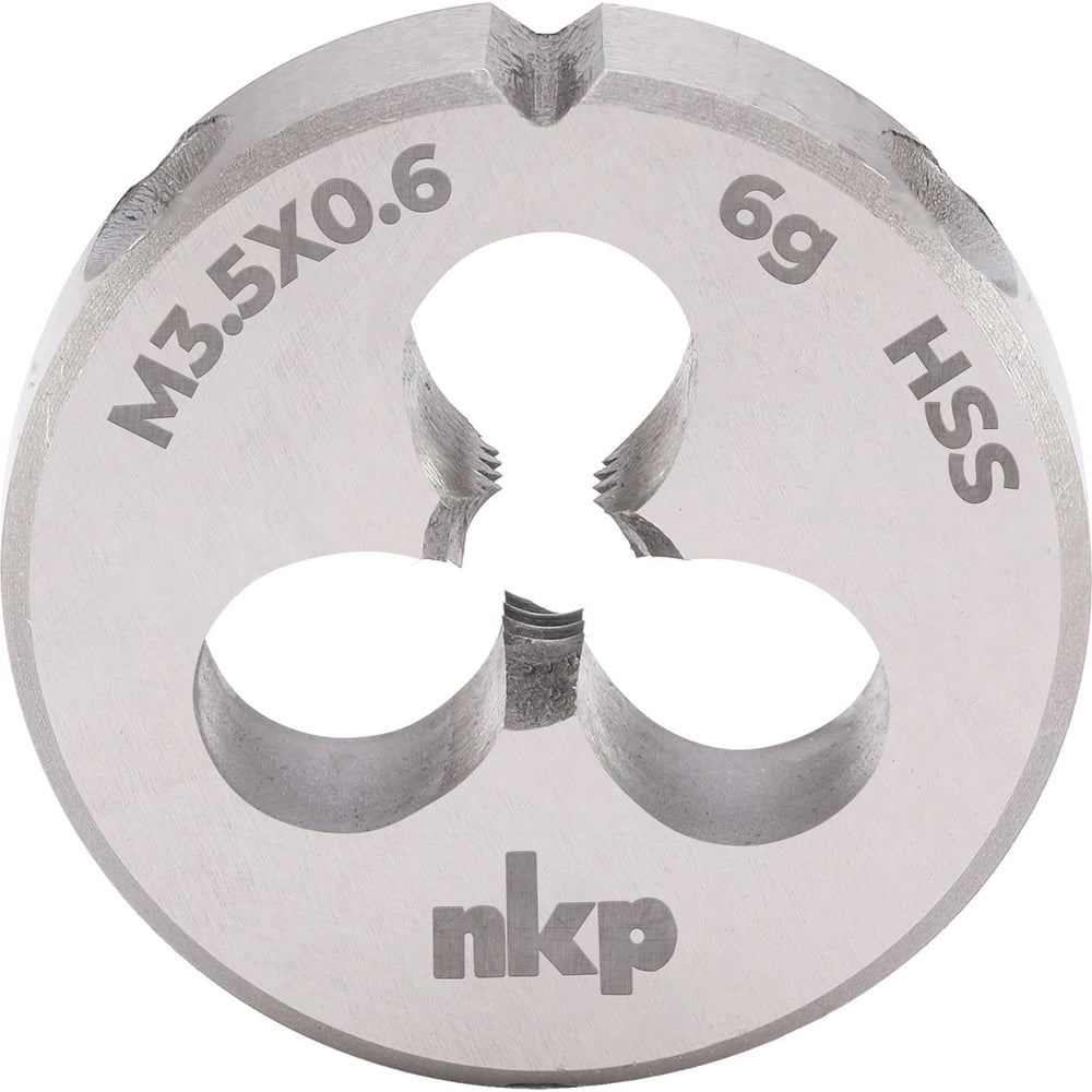 Изображение товара Плашка NKP М3.5 шаг 0.6мм DINEN22568 HSS 6g 20x5мм 240035N