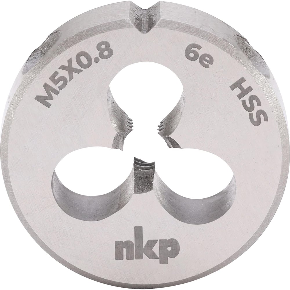 Изображение товара Плашка NKP М5 шаг 0.8мм DINEN22568 HSS 6e 20x7мм для нарезания резьб