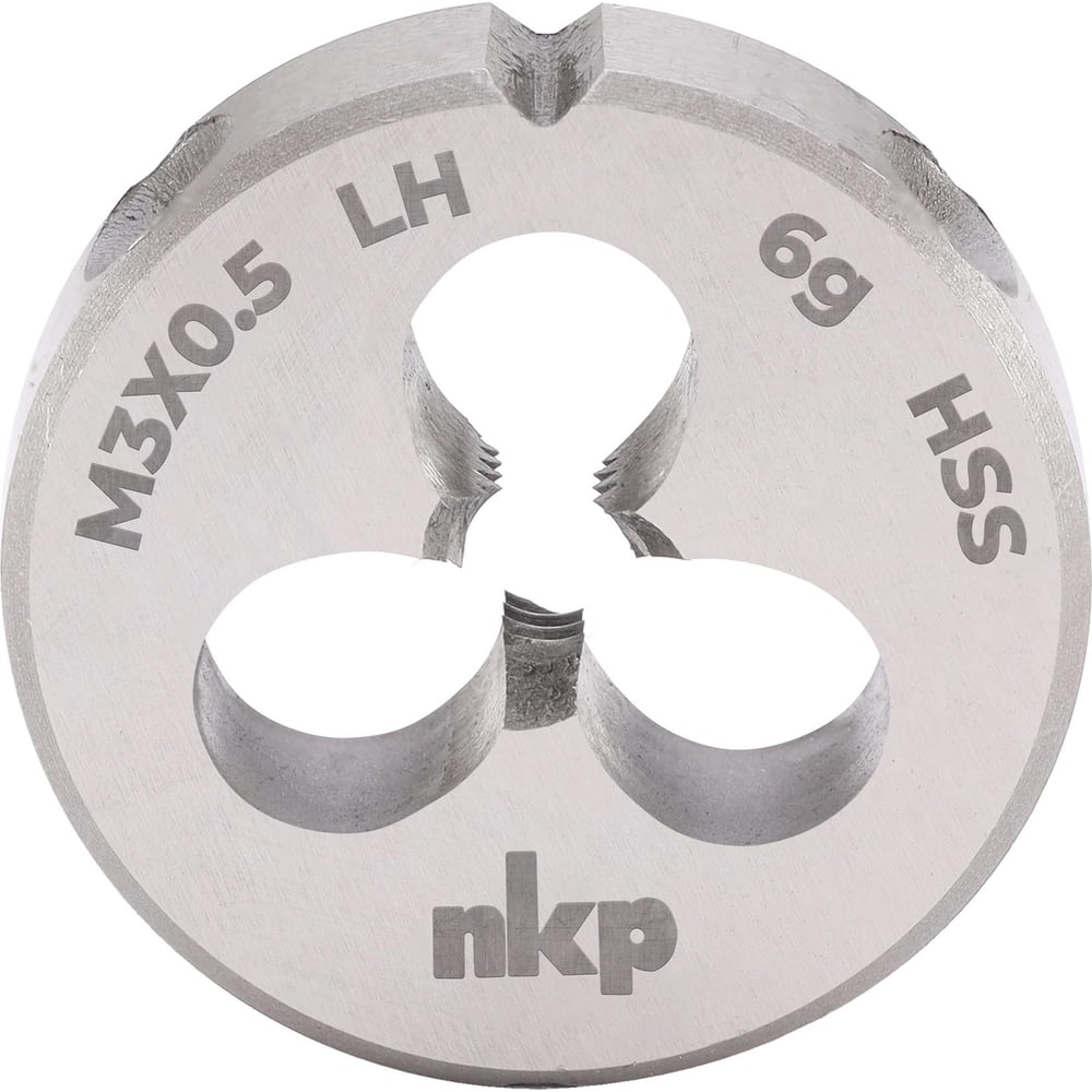 Изображение товара Плашка NKP левая М3 шаг 0.5мм DIN EN 22568 HSS 6g