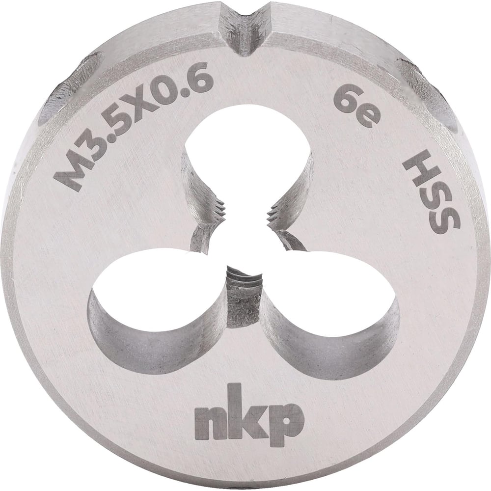 Изображение товара Плашка NKP М3.5 шаг 0.6мм DIN EN 22568 HSS 20x5мм