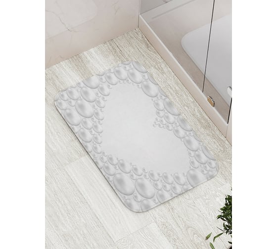 Изображение товара Коврик противоскользящий JoyArty "Сердце из пузырей" для ванной, сауны, бассейна, bath_14168