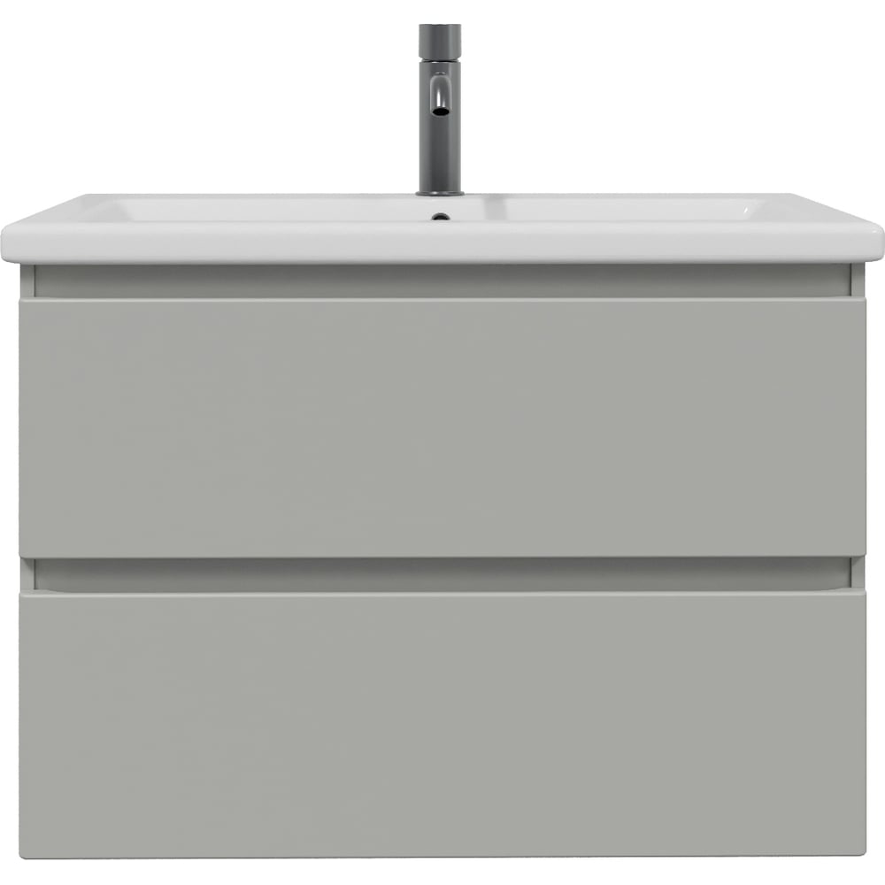 Изображение товара Тумба подвесная RUVANN Стелло Грей 70 комплект для ванной с раковиной