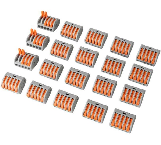 Изображение товара Соединительная клемма Сириус А с рычагами 5 отверстий (20шт) SKL222O-5-Gr-20