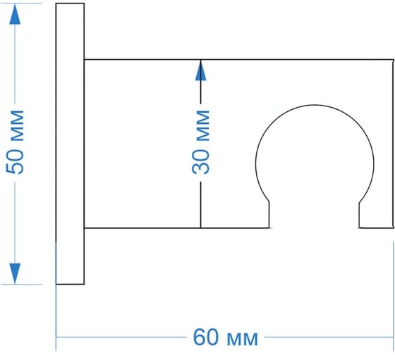 Изображение товара Держатель для душа Paini фиксированный, брашированный, чёрный, PVD 53PZ186TT 32107