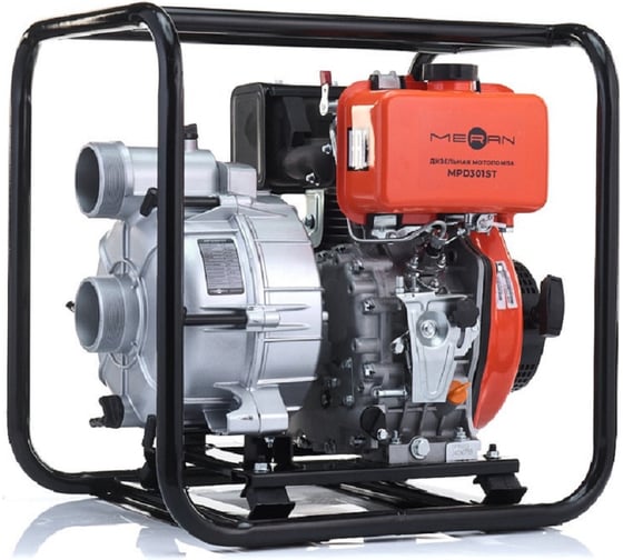 Изображение товара Дизельная мотопомпа для средне загрязненной воды MERAN MPD301ST 100345504
