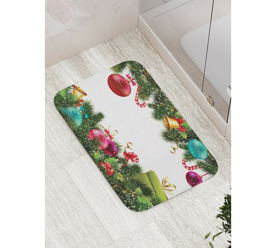 Изображение товара Коврик противоскользящий JoyArty "Настройся на праздник" для ванной, сауны, бассейна, bath_20295
