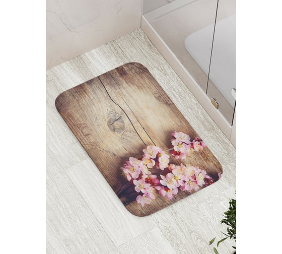 Изображение товара Коврик противоскользящий JoyArty "Цветки вишни" для ванной, сауны, бассейна, bath_17417