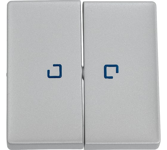 Изображение товара Лицевая панель для выключателя двухклавишного с подсветкой Legrand Valena LIFE алюминий 755222