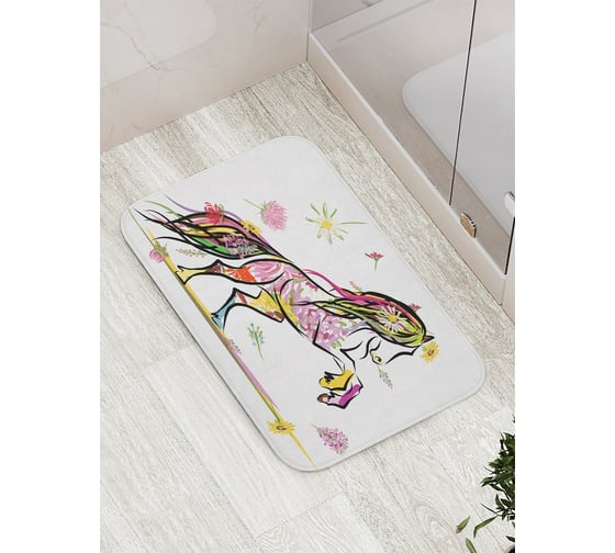 Изображение товара Коврик противоскользящий JoyArty "Мистический конь" для ванной, сауны, бассейна, bath_17712