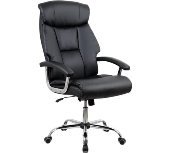 Изображение товара Офисное поворотное кресло KSG Kingstyle SHL-1 Raum Chrome (экокожа, черный) -0001177 KSG-0001177