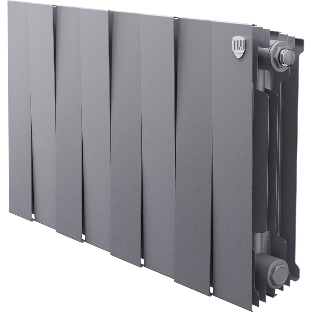 Радиатор биметаллический ROYAL THERMO PianoForte 300 Серебристый - 8 секций НС-1682344
