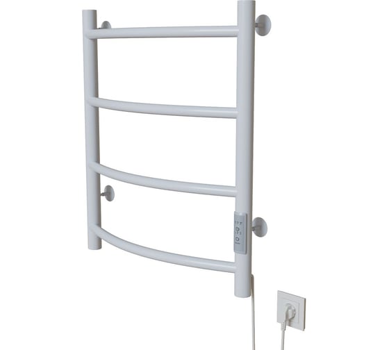 Изображение товара Полотенцесушитель MIXLINE CAPELLA 60x50 таймер, 201 Вт, 4 перекладины, электрический, белый 556339