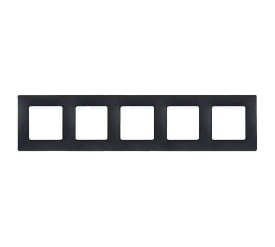 Изображение товара Рамка Legrand Etika Антрацит 5-ая 672585