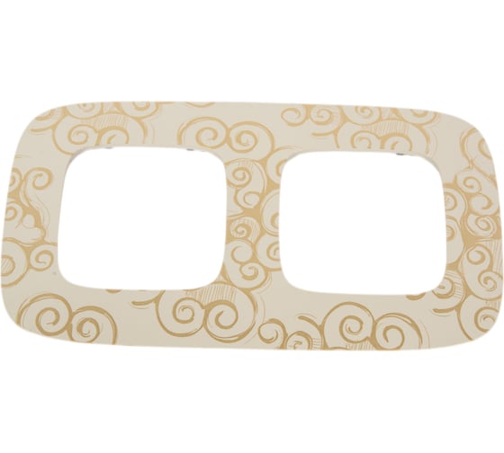 Изображение товара Рамка Legrand Valena ALLURE  "Нарцисс золото".2-постовая универсальная 754352