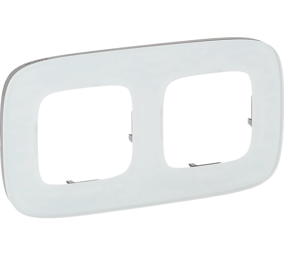 Изображение товара Рамка Legrand Valena ALLURE  "Белое стекло".2-постовая универсальная 755542