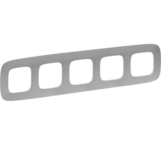 Изображение товара Рамка Legrand Valena ALLURE  "Алюминий".5-постовая универсальная 754395