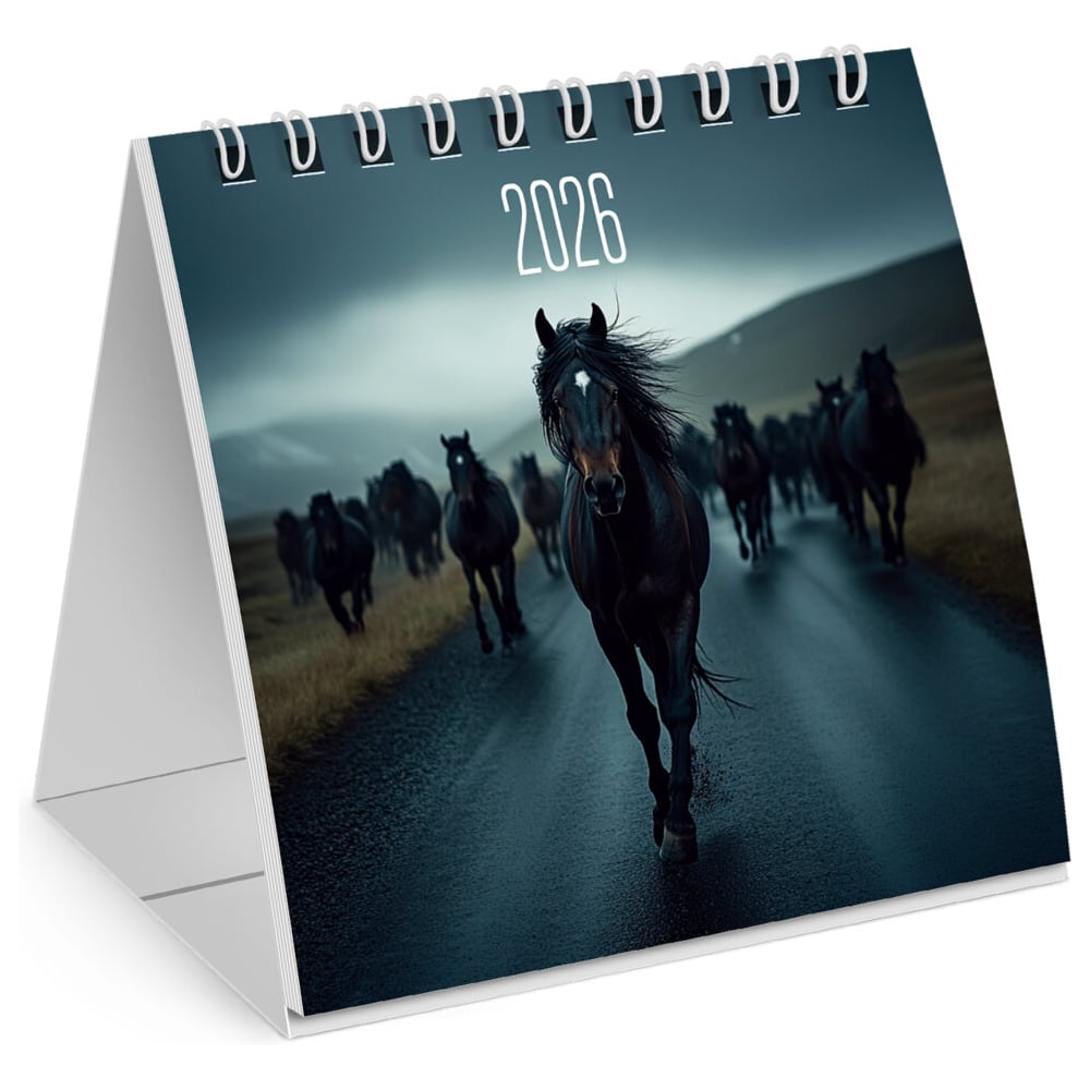 Изображение товара Настольный календарь-домик на гребне BRAUBERG 2026 символ года 101x101мм