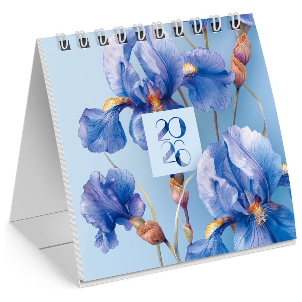 Изображение товара Календарь-домик настольный BRAUBERG на гребне 2026г Цветы