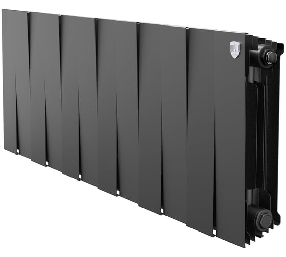 Изображение товара Радиатор биметаллический ROYAL THERMO PianoForte 300 Чёрный - 12 секц. НС-1682352