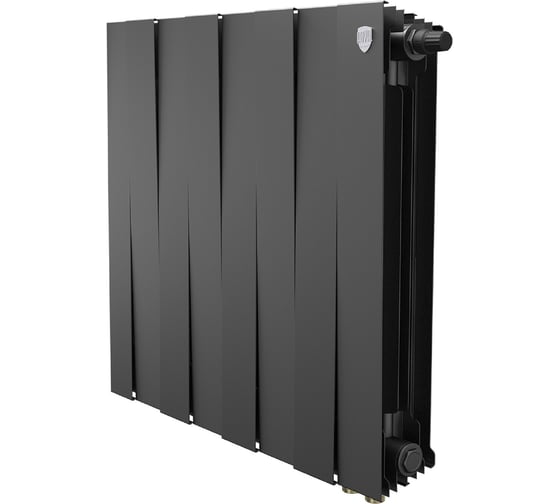Изображение товара Радиатор биметаллический ROYAL THERMO PianoForte 500 Чёрный VR80 - 8 секц. НС-1682393