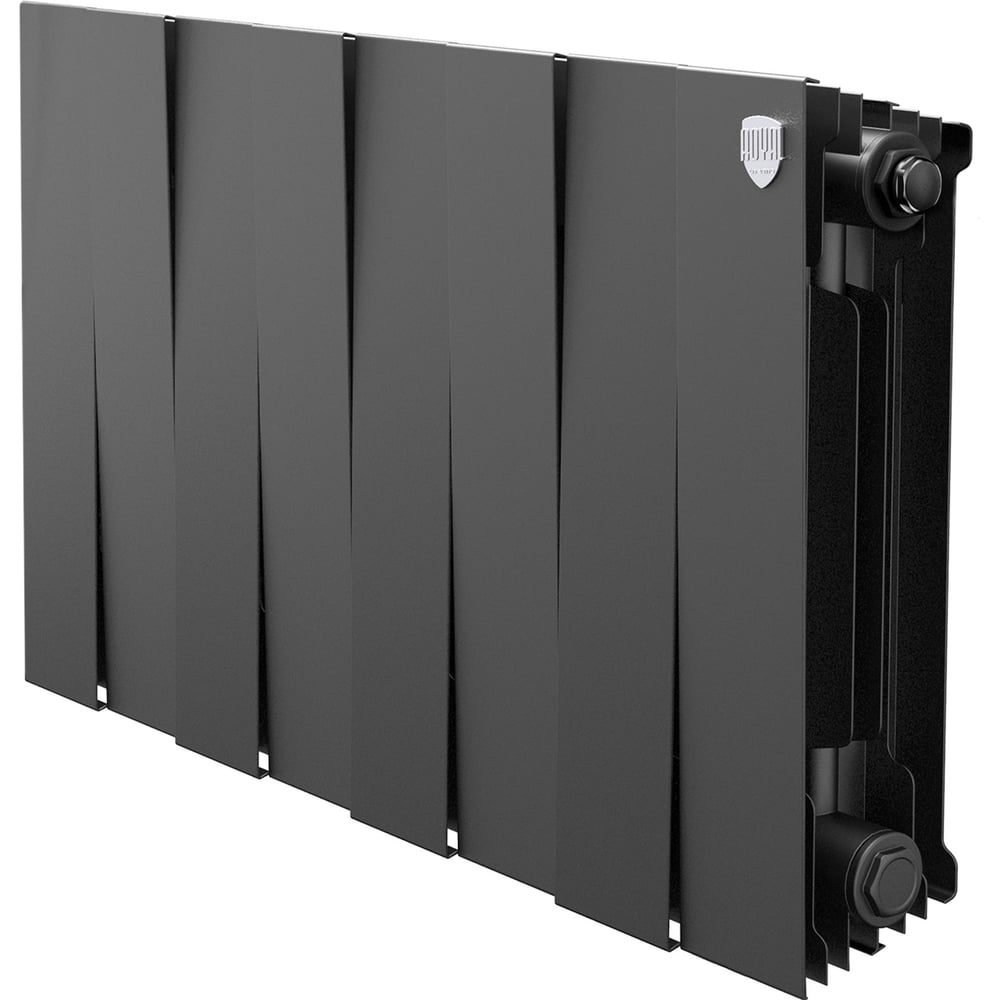 Изображение товара Биметаллический радиатор ROYAL THERMO PianoForte 300 Чёрный 8 секций
