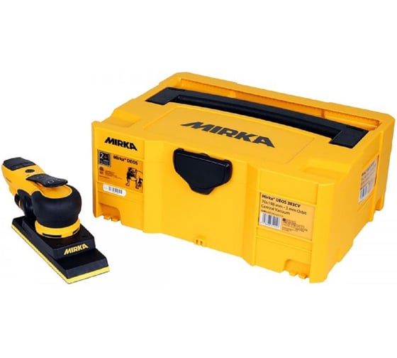 Изображение товара Машинка Mirka DEOS 383CV электрическая шлифовальная 70x198мм орбита 3мм в КЕЙСЕ MID3830201CA