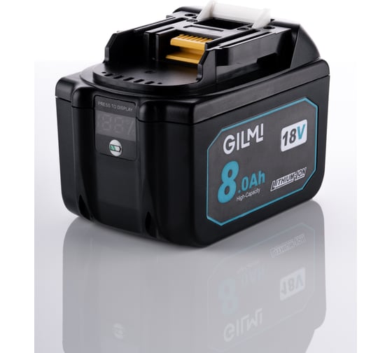 Изображение товара Аккумулятор для инструмента GILMI Makita (LXT 18) 18В 8А.ч GLMBL1880