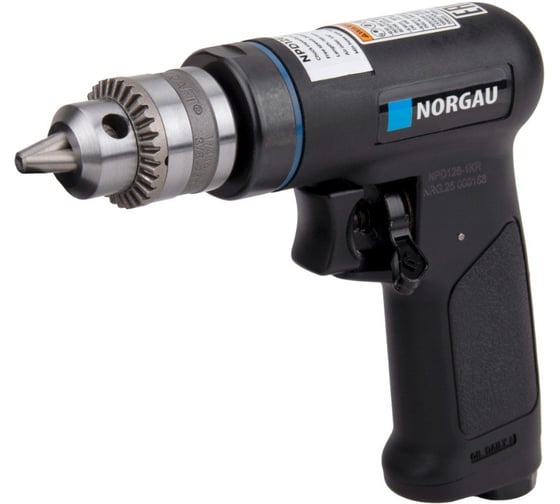 Изображение товара Дрель пневматическая реверсивная NORGAU NPD126-1KR патрон 6,5 мм, 2600 об/мин, 094707001