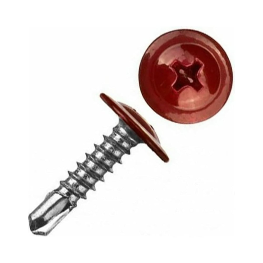 Изображение товара Саморез STARFIX 4.2x19 мм с прессшайбой RAL 3005