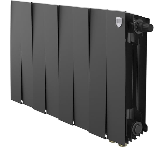Изображение товара Радиатор биметаллический ROYAL THERMO PianoForte 300 Чёрный VR80 - 8 секц. НС-1682360