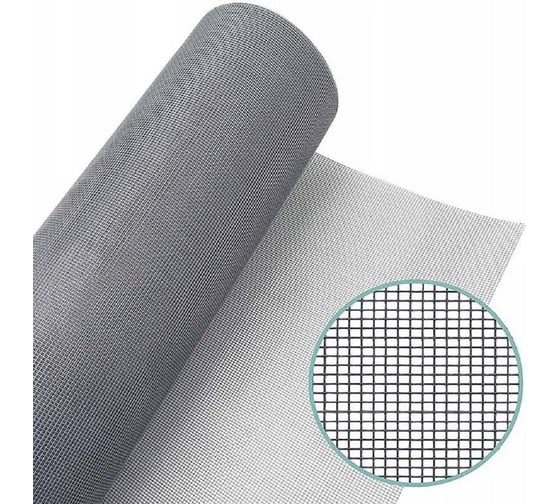 Изображение товара Сетка для москитных систем GREEN MAX серая,1,4x30 м WSMSS01401