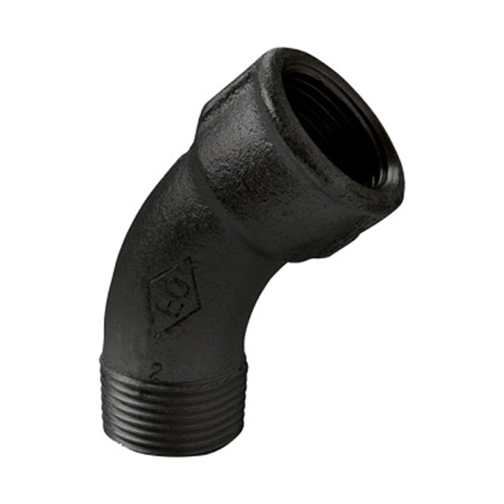 Изображение товара Черный угол BergMontana Atusa 45 3/4 г/ш — профессиональный металлический фитинг из чугуна
