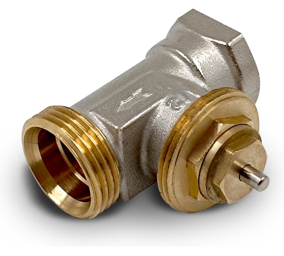 Изображение товара Вентиль прямой термостатический Primoclima Armature ВР-НР 1/2x3/4, без хвостовика, никель PC3412TSNN