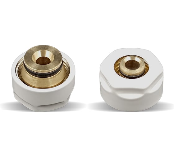 Изображение товара Комплект резьбовых соединений для многослойной трубы Primoclima Armature 16x3/4, белый PCS16PSW